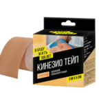 Я Буду жить 100 лет Кинезио Тейп Бинт эластичный нестерильный (5м х 5см бежевый) Эркафарм Виннер Медикал Ко.Лтд.-Китай