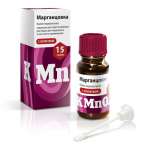 Калия перманганат (порошок для приготовления раствора для местного и наружного применения 15 г № 1 флакон с лопаткой) Реневал (Renewal) Обновление ПФК ЗАО г. Новосибирск Россия