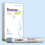 Велгия Эко (раствор для подкожного введения 1 мг 0.5 мл № 4 шприц-ручка) ПРОМОМЕД РУС ООО Биохимик АО г. Саранск Россия