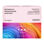 Витаминный комплекс A-Zn (Цинк) (БАД) (таблетки п.о. 743 мг №60) T.A.B. Treat And Benefit Квадрат-С ООО - Россия