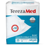 Пеленки одноразовые впитывающие Терезамед Базик TerezaMed Basic (60х60 см N30 шт.) Хайдженик АО - Россия