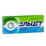 Эльцет (табл. п. плен. о. 5 мг № 7) Алиум АО (Московская обл,.рп. Оболенск) Россия