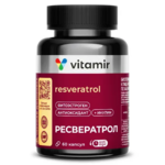 Ресвератрол 150 мг (капсулы 340 мг N60) Vitamir Витамир Квадрат-С ООО-Россия