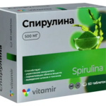 Витамир Vitamir Спирулина 500 мг (таблетки 509 мг N60) Квадрат-С ООО - Россия
