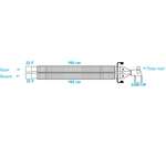 Дыхательный контур oдноразовый, взрослый диаметр 22мм, длина 1.5м HBSS12-150E1-704 HUM