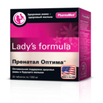 Леди-С Формула Lady s Formula Пренатал Оптима (таблетки 1300 мг N30) West Coast Laboratories, Inc. США/БиоВид ООО-Россия