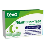 Мелатонин-Тева (табл. п. плен. о. 3 мг № 30) Рубикон ООО Республика Беларусь