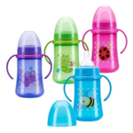 Курносики Бутылочка полипропиленовая с широким горлом с ручками с силиконовой соской 6+ мес. (250 мл) арт.11009 Regal Babycare Products Manufacturing Co., Ltd.Тайланд