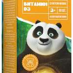 Кунг-фу Панда Витамин D3 (Д3) в виде мишек вкус молока 3 + (таблетки жеват. 900 мг №80) ВТФ ООО - Россия