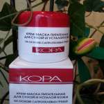 Кора Крем-маска грязевая питательная для сухой усталой кожи лица (100мл) ООО Фитопром - Россия