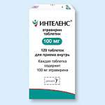 Интеленс (таблетки 100 мг N120 фл. ПЭ) Янссен-Силаг С.п.А. - Италия