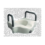 Насадка на унитаз E 0902 пластиковая с поручнями высота 12,7 см ERGOFORCE