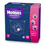 Huggies (Хаггис) Трусики-подгузники Джинс 6, 16-22 кг для девочек (30 шт.) Кимберли-Кларк 