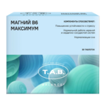Магний В6 Максимум (таблетки 1500 мг №30) T.A.B. Treat And Benefit Квадрат-С ООО-Россия