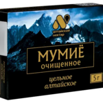 Мумие очищенное Алтайский нектар (вязкая масса 5 г) Апифитоцентр Алтайский нектар ООО-Россия