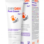 ДрайДрай Фут DryDry Foot Cream Крем 3в1 Многофункциональный для ухода за кожей стоп (100 мл туба) Швеция