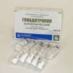 Гонадотропин хорионический (лиофилизат для приг. р-ра для внутримышечного введения 1000 МЕ № 5 флакон в комплекте с растворителем) Московский эндокринный завод ФГУП Россия