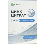 Цинк цитрат 24 мг (капсулы 0,130 г №84) Барнаульский завод медицинских препаратов ООО - Россия
