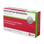 Валсартан Велфарм (табл. п. плен. о. 80 мг № 30) Велфарм ООО г. Курган Россия