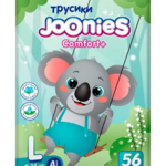 Joonies Comfort+ Джунис Комфорт+ Подгузники-трусики для детей (размер L (9-14 кг) №56) Китай