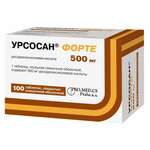 Урсосан форте (табл. п. плен. о. 500 мг № 100) ПРО.МЕД.ЦС Прага А. о Чешская республика ЗиО-Здоровье ЗАО (г. Подольск) Россия