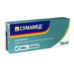 Сумамед (табл. п. плен. о. 500 мг № 3) Плива Хрватска д.о.о. Хорватия