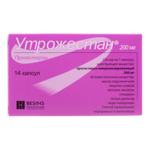 Утрожестан (капсулы 200 мг № 14) Безен Хелскеа СА Бельгия Синдеа Фарма С.Л. Испания