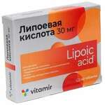 Липоевая кислота 30 мг Витамир  (таблетки 100 мг N60) Квадрат-С ООО - Россия
