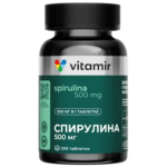 Витамир Vitamir Спирулина 500 мг (таблетки 509 мг N200) Квадрат-С ООО - Россия