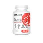 Ультрасаппс Куркумин и Витамин D3 (Д3) (капсулы мягкие №60) (Ultrasupps Curcumin & Vitamin D3) Ultra Energy Supplements Trading L.L.C. ОАЭ