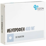 Ибупрофен (табл. п. плен. о. 400 мг № 20) Атолл ООО Озон Фарм ООО Россия