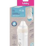 Лабби Lubby Бутылочка c силиконовой соской широкое горло для детей Геометрия 0+ (240 мл (1)) арт. 34280 Гуандун Форейн Трейд Импорт Энд Экспорт Ко Лтд Китай