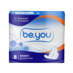 Be You Ultra Maxi Би Ю Ультра Макси Прокладки гигиенические 4 капли (8 шт.) Хайджин текнолоджиз ООО-Россия