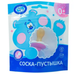 Соска пустышка латекс Ромашка 2 (с кольцом) 0+ тип 2 исп. А (1 шт. уп.инд.) Пласт МО ООО Россия