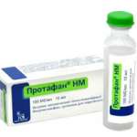 Протафан НМ (суспензия для подкожного введения 100 МЕ/мл 10 мл № 1 фл.) Ново Нордиск Продакшн САС Франция