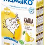 Мамако Каша Пшеничная с грушей и бананом на козьем молоке 6+ мес. (200 г) FLORY DOO - Сербия
