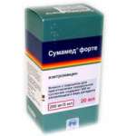 Сумамед форте (порошок для приготовления суспензии для приема внутрь 200 мг/5 мл 16,74 г (15 мл) флакон N1) Плива Хрватска д.о.о. - Республика Хорватия
