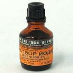 Йод (раствор для местного и наружного применения [спиртовой] 5 % 10 мл флакон)