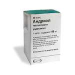 Андриол ТК (капсулы 40 мг № 30) Органон Н. В. Нидерланды Каталент Франс Бейнхейм С.А Франция