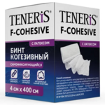 Бинт Тенерис Teneris F-Cohesive когезивный самофиксирующийся на тканевой основе с латексом (4 смх4 м) Хелслаб ООО-Россия