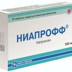 Ниапрофф (табл. п. плен. о. 550 мг № 10) Уорлд Медицин Илач Сан. Ве Тидж. А.Ш. Турция