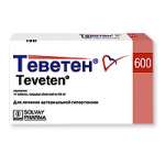 Теветен (табл. п. плен. о. 600 мг № 14) Майлан Лэбораториз САС Франция