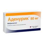 Аденурик (табл. п. плен. о. 80 мг № 28) Берлин-Хеми АГ Германия Менарини-Фон Хейден ГмбХ Германия