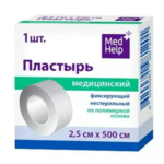 Медхелп Medhelp Лейкопластырь Пластырь фиксирующий (2.5х500 см) на полимерной основе Эверс ООО-Россия