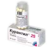 Курантил N 25 (табл. п. плен. о. 25 мг № 120) Берлин-Фарма ЗАО Россия Менарини-Фон Хейден ГмбХ Германия