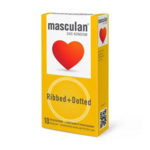 Презервативы Маскулан Masculan Ribbed+Dotted с колечками и пупырышками (10 шт.) М.П.И. M.P.I Фармацойтика ГмбХ - Германия