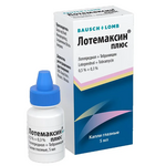 Лотемаксин плюс (капли глазные 0.5%+0.3% 5 мл фл. (1)) Бауш Хелс ООО Россия Бауш энд Ломб Инкорпорейтед США