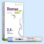 Велгия Эко (раствор для подкожного введения 2.4 мг 0.75 мл № 4 шприц-ручка) ПРОМОМЕД РУС ООО Биохимик АО г. Саранск Россия