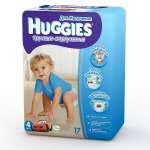 Huggies (Хаггис) Трусики-подгузники little walkers 4, 9-14 кг для мальчиков (17 шт.) Кимберли-Кларк 