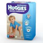Huggies (Хаггис) Трусики-подгузники little walkers 4, 9-14 кг для мальчиков (17 шт.) Кимберли-Кларк
